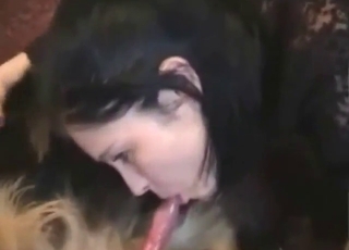 Oral zoo sex keeps this hag so, so happy